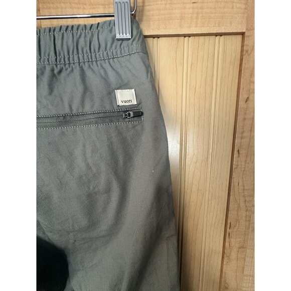 Vuori Pants Womens Size XS Olive Green Ripstop Mid Rise Full Length Zip Pocket - Picture 5 of 6